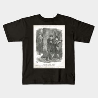 Jack the Ripper Punch Cartoon Whitechapel 1888 Kids T-Shirt